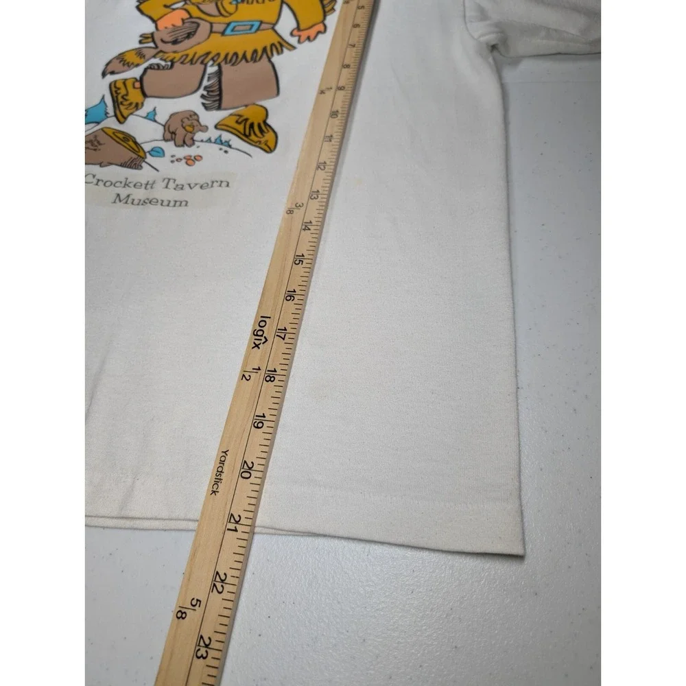 Vintage Davy Crocket Tavern Museum Kids Youth T Shirt Large Head Gear Tennessee - Picture 11 of 11